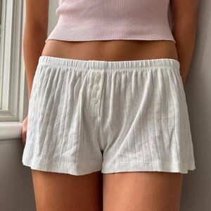 Brandy Melville Pointelle Emery Cotton Shorts